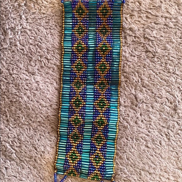 Blue bohemian styled bracelet! - Picture 2 of 2